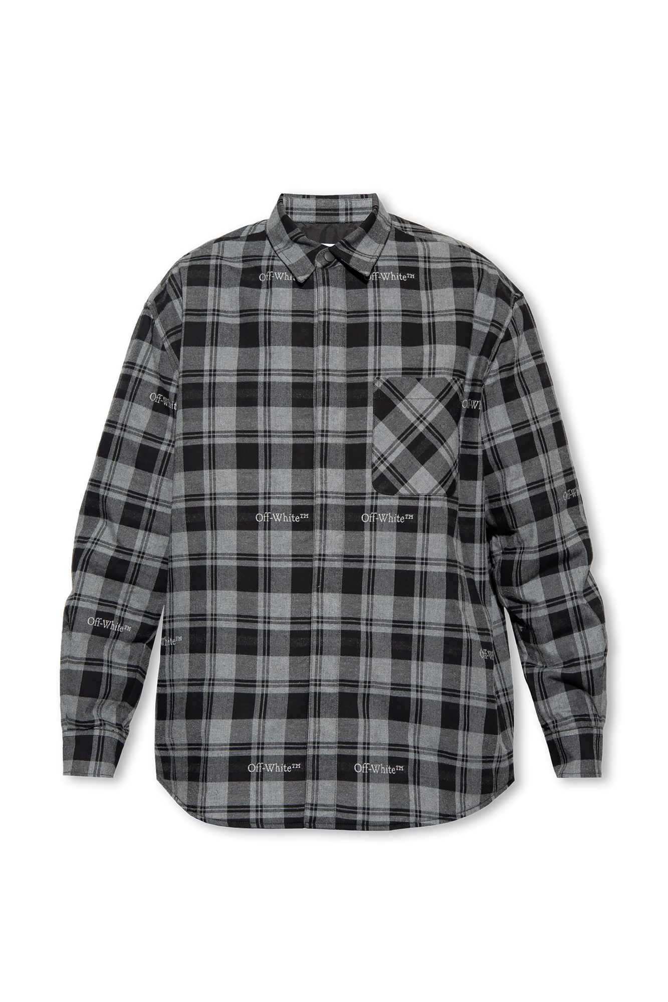 Grey Checked shirt Off White Vitkac GB